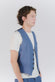 Gilet Uomo Melange Bluette uomo Barone firenze - 3