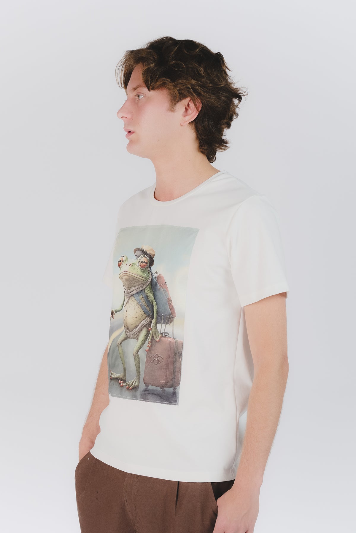 T-Shirt Uomo Stampa Rana uomo Barone firenze - 1