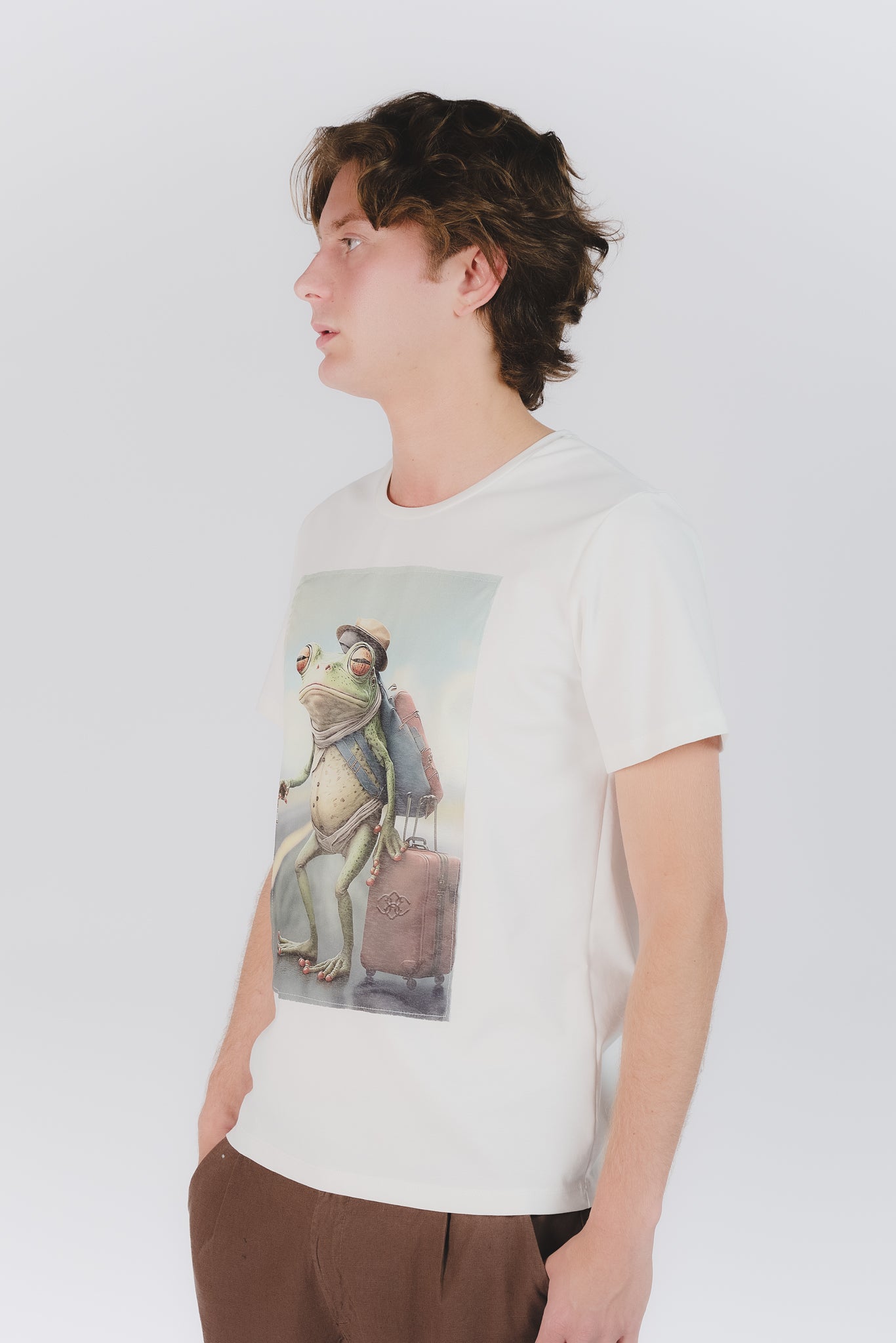 T-Shirt Uomo Stampa Rana uomo Barone firenze - 1
