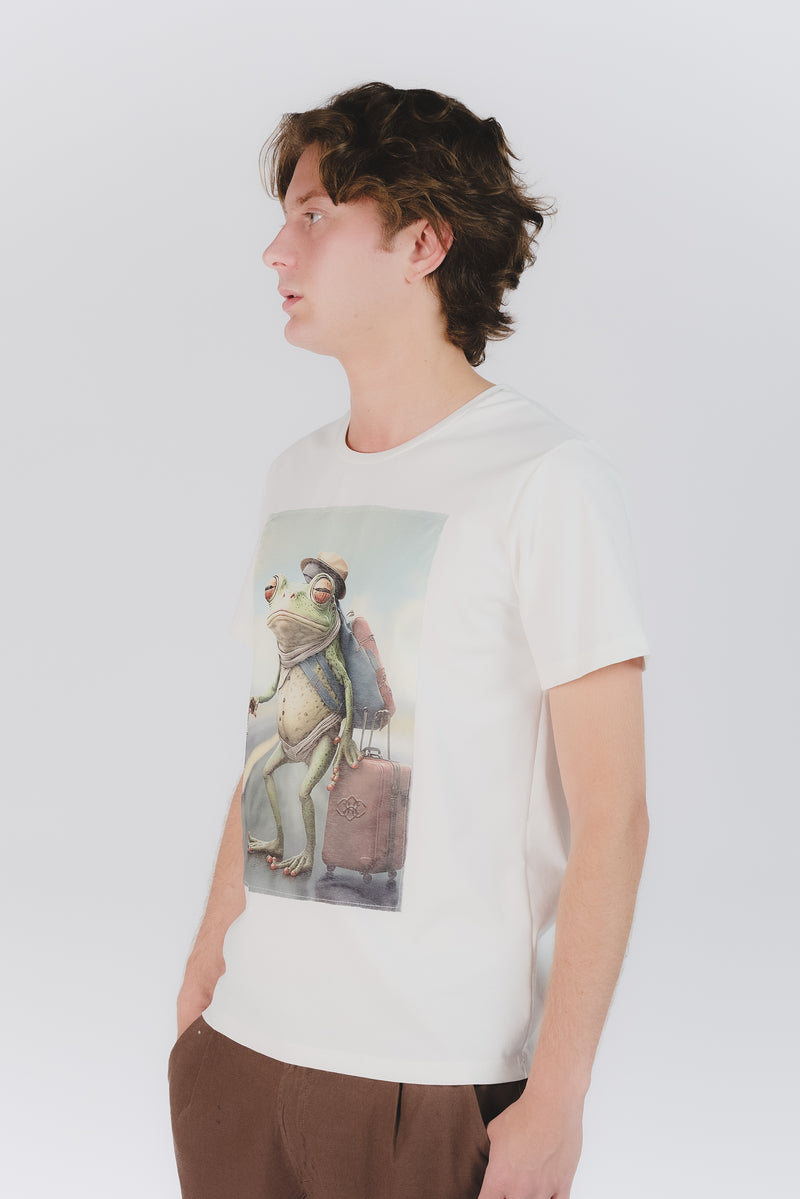 T-Shirt Uomo Stampa Rana uomo Barone firenze - 1