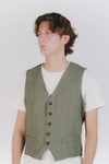 Gilet Uomo Melange Verde uomo Barone firenze - 1