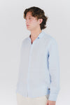 Camicia Uomo Lino Celeste uomo Barone firenze - 1