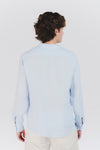Camicia Uomo Lino Celeste uomo Barone firenze - 3