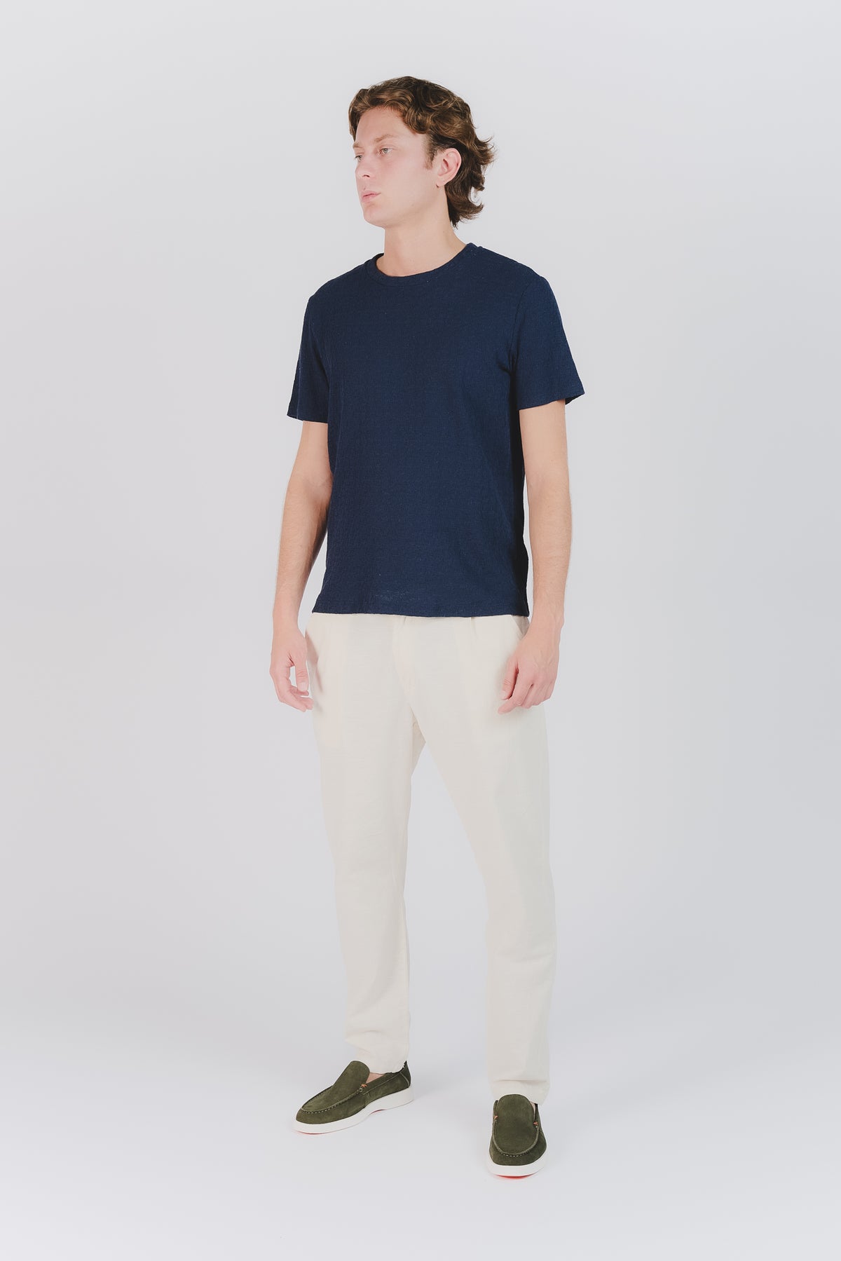 T-shirt Uomo Tramata Blu uomo Barone firenze - 2