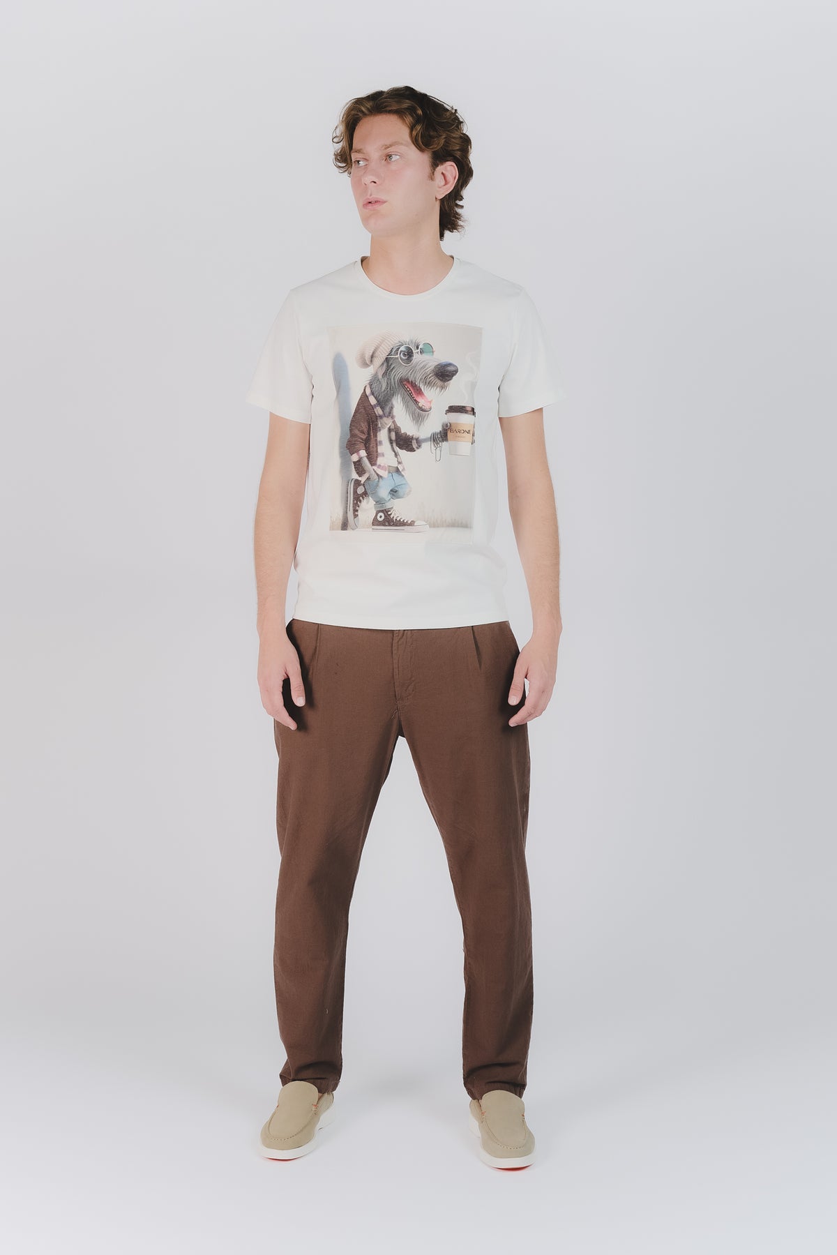 T-Shirt Uomo Stampa Dog uomo Barone firenze - 1