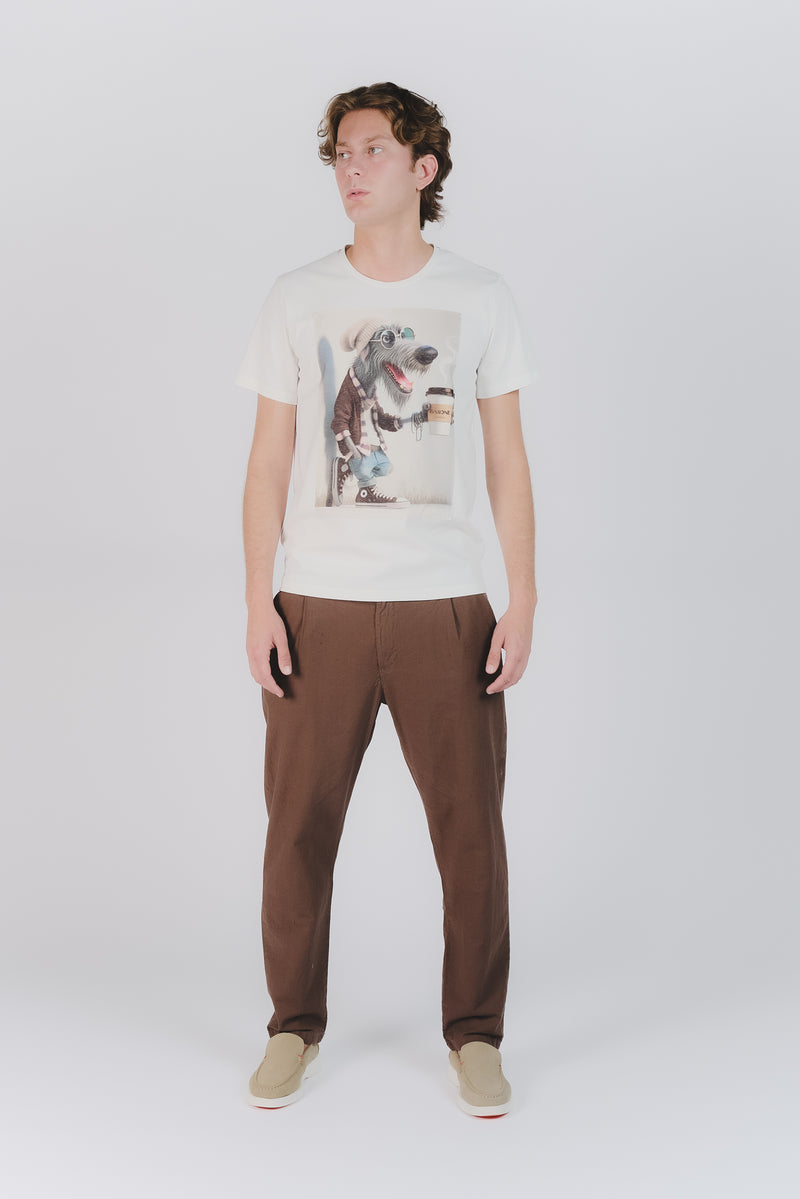 T-Shirt Uomo Stampa Dog uomo Barone firenze - 1