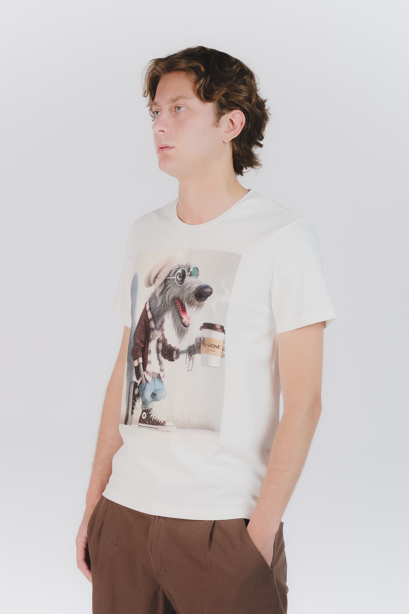 T-Shirt Uomo Stampa Dog uomo Barone firenze - 2