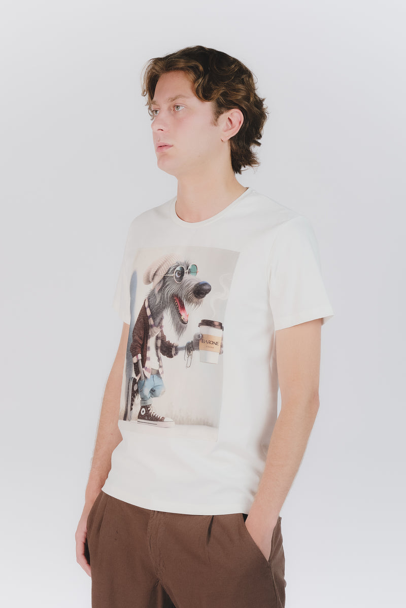 T-Shirt Uomo Stampa Dog uomo Barone firenze - 2
