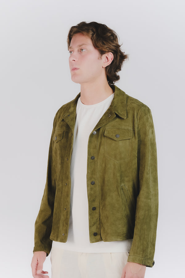 Ale Camoscio Sfoderata Verde unisex Baronefirenze