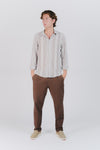 Camicia Uomo Lino Righe uomo Barone firenze - 2