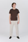 Pantaloni Cotone Righe Crema uomo Barone firenze - 2