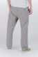 Pantaloni Misto Cotone e Lino a Righe Blu uomo Barone firenze - 3