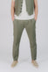 Pantaloni Eleganti Melange Verde uomo Barone firenze - 1
