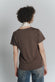 T-shirt Cioccolato con Foulard a Pois Bianco donna Barone firenze - 4
