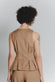 Gilet con Pieghe Cammello Donna donna Barone firenze - 3
