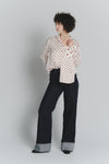 Jeans Donna Wide Leg Blu Scuro donna Barone firenze - 3