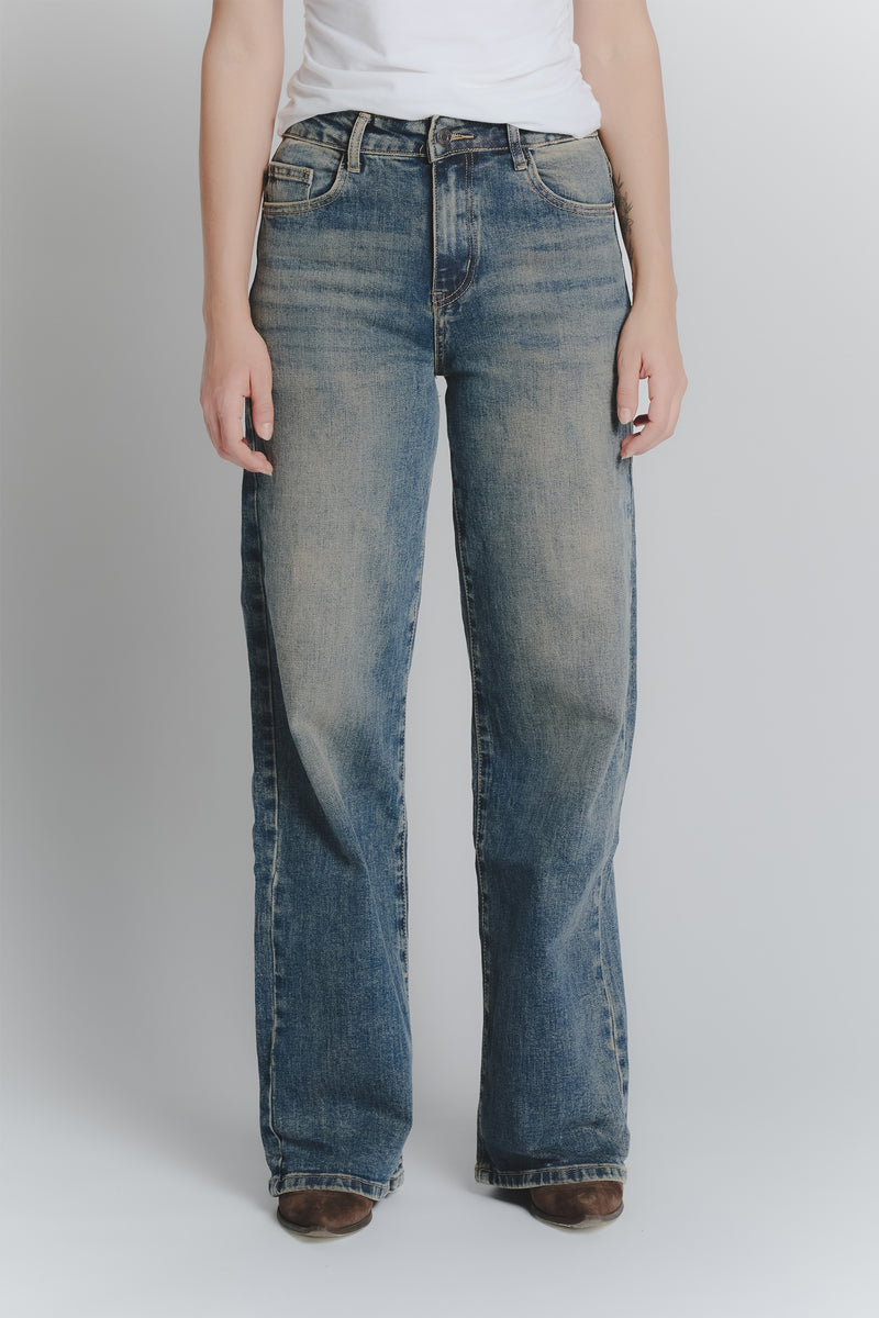 Jeans Donna Wide Leg Vintage Blue donna Barone firenze - 1