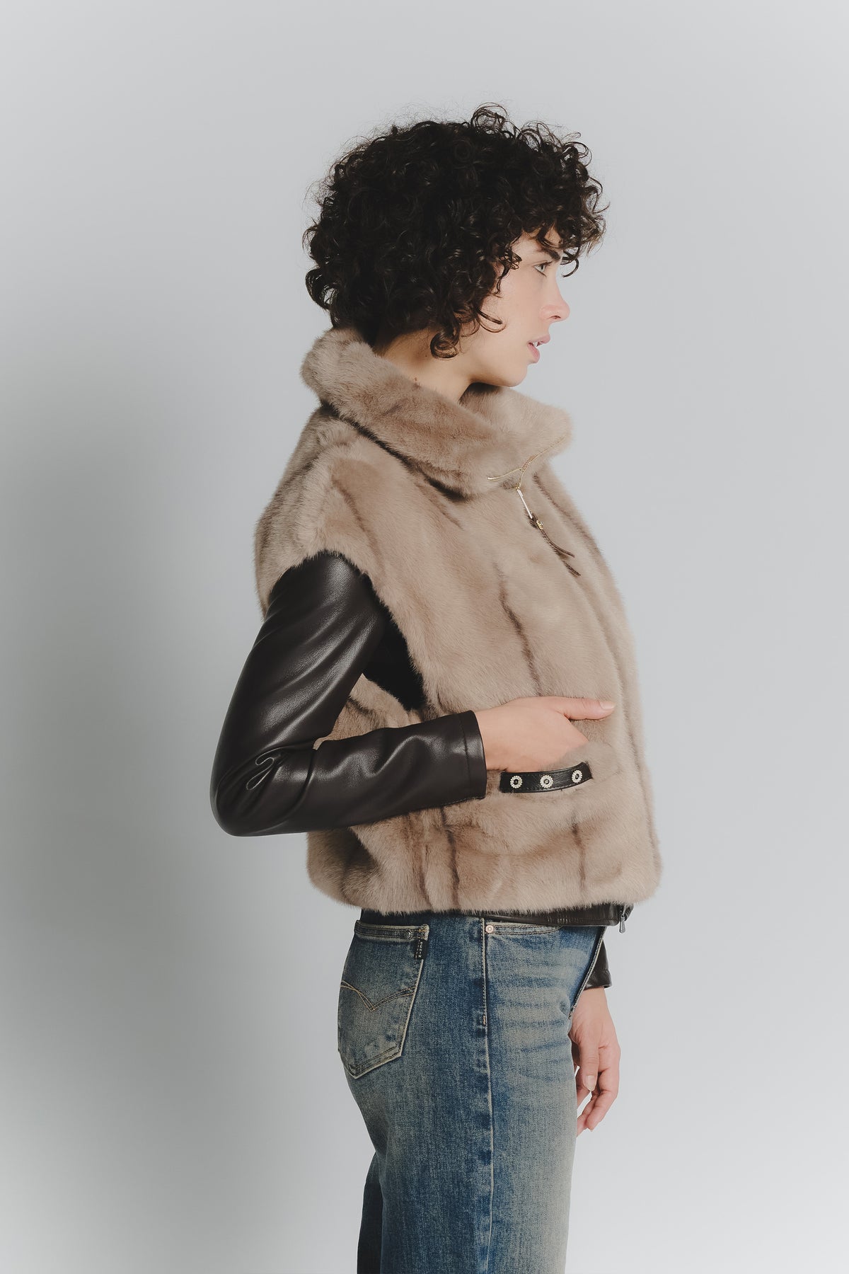 Gilet Melissa Nocciola donna Barone firenze - 3
