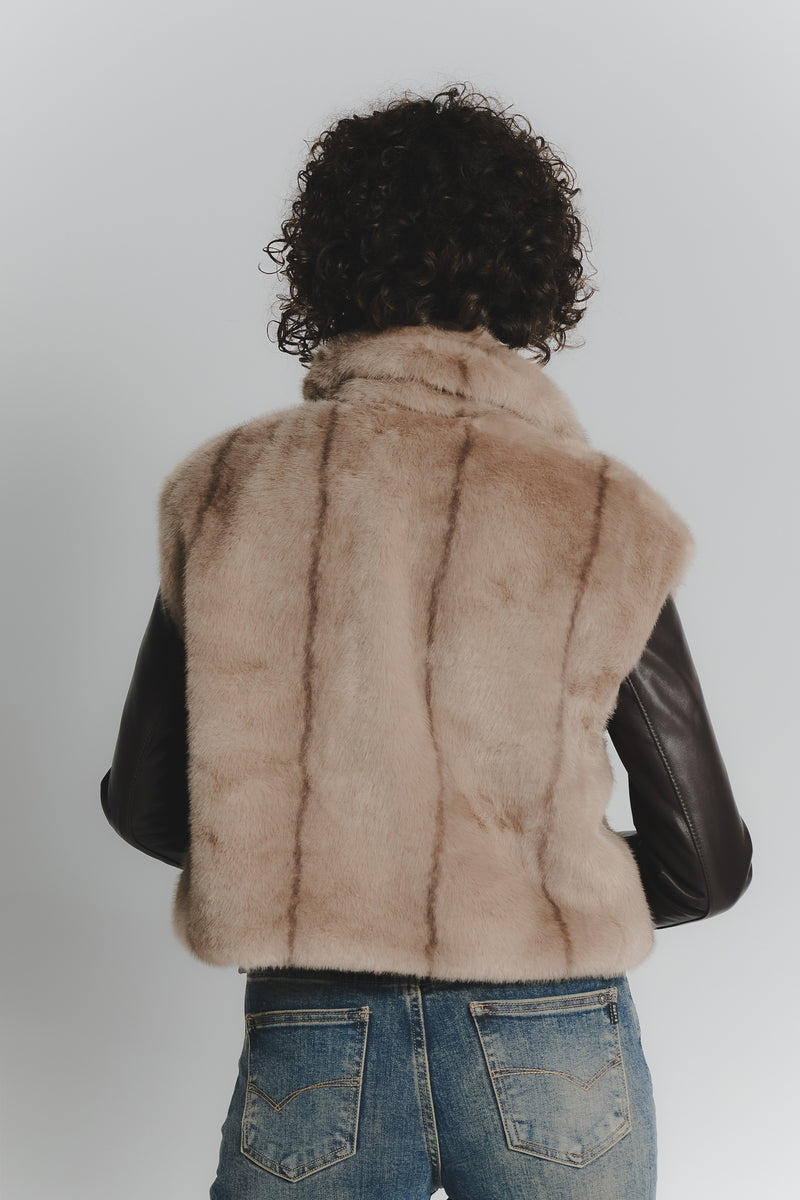 Gilet Melissa Nocciola donna Barone firenze - 5