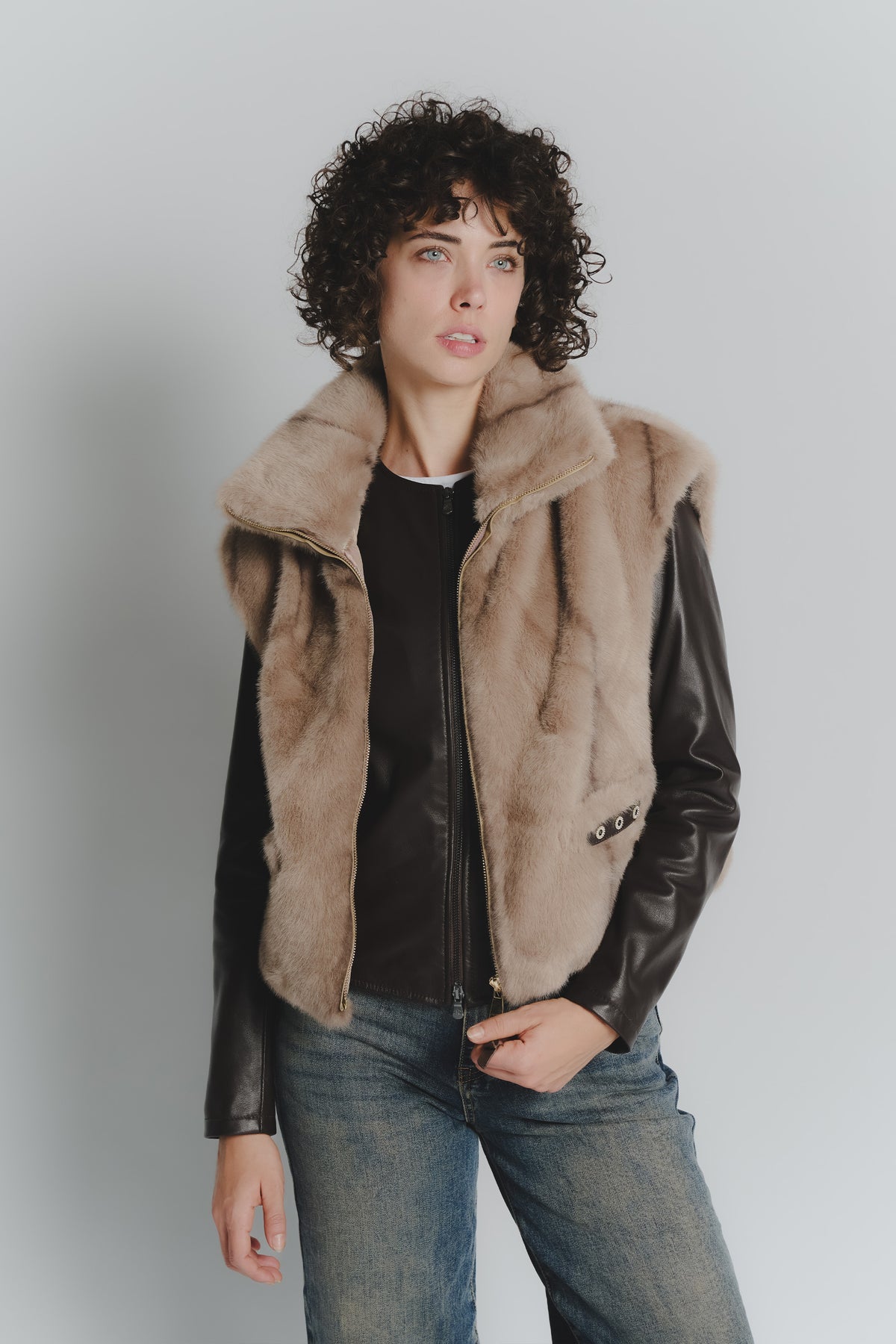 Gilet Melissa Nocciola donna Barone firenze - 4