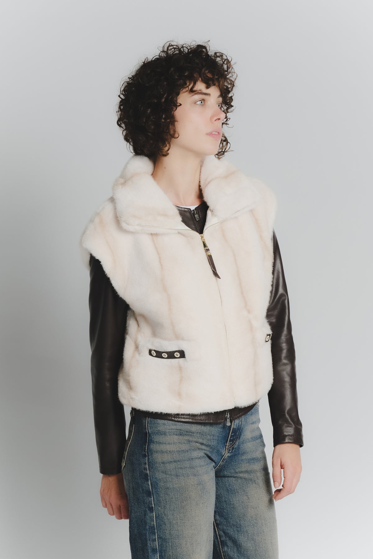 Gilet Melissa Panna donna Barone firenze - 1