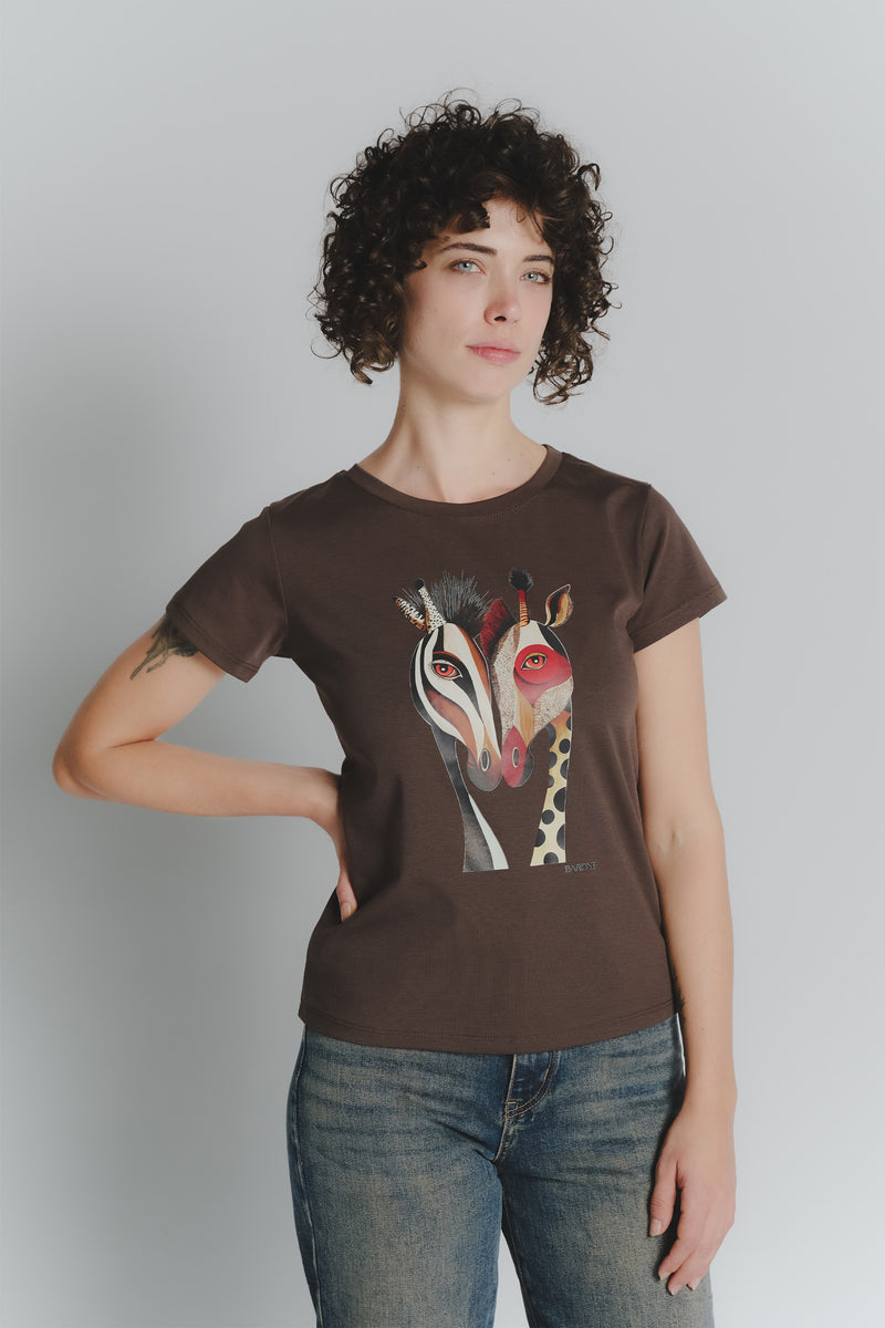 T-shirt Cioccolato Jungle donna Barone firenze - 1