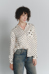 Camicia a Pois Avorio Testa di Moro Donna donna Barone firenze - 1