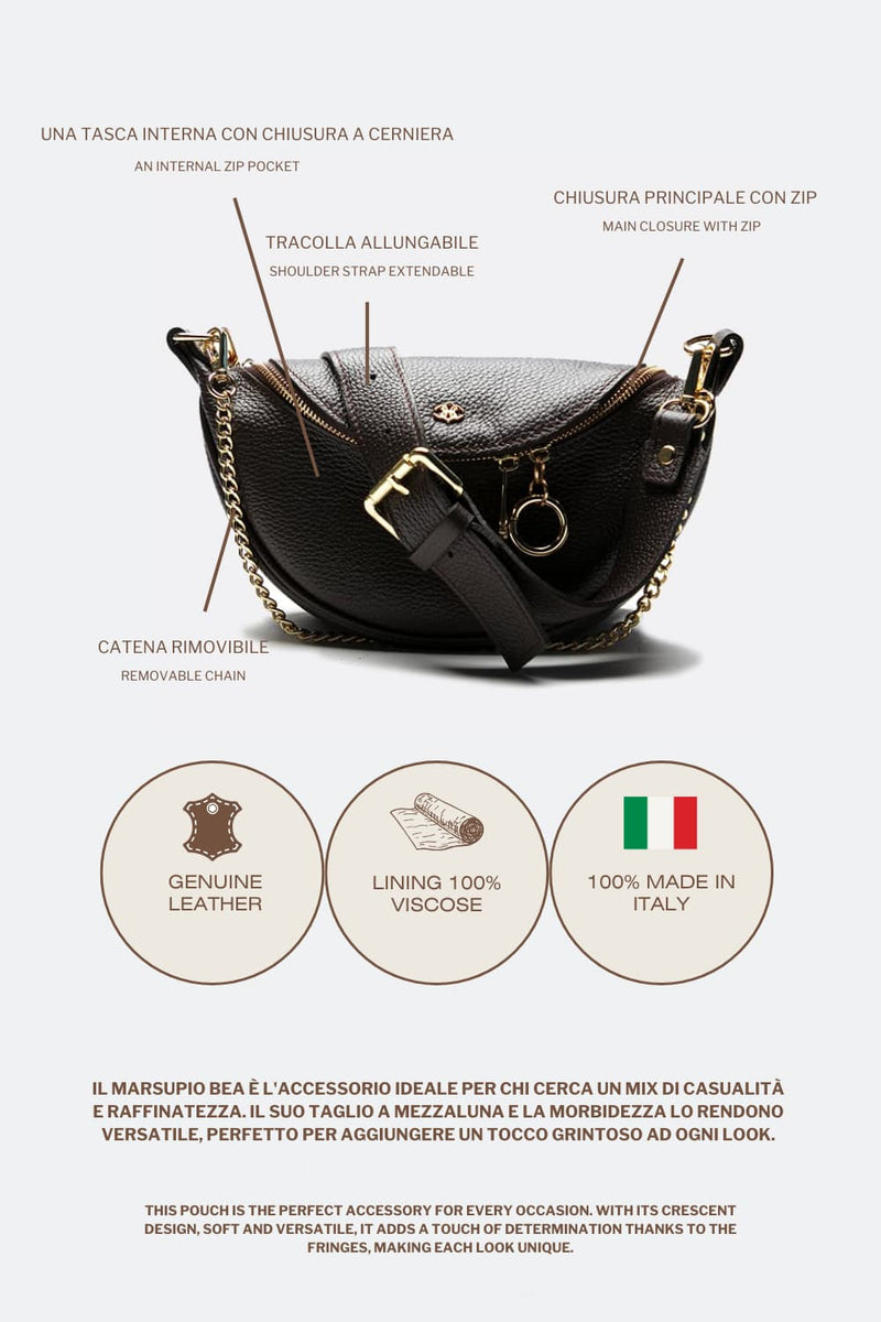 Marsupio Bea Testa di moro donna Barone firenze - 6