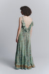 Abito Lungo Gipsy Turchese Spallini Sottili donna Barone firenze - 3