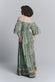 Abito Lugno Gipsy Turchese Scollo a Barca donna Barone firenze - 3