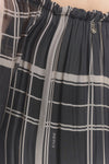 Abito Lungo Seta Nero con Scollo a Barca donna Barone firenze - 2