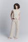 Pantalone Palazzo Shine Beige donna Barone firenze - 1