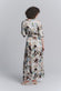 Abito Lungo Fiori Celeste donna Barone firenze - 2
