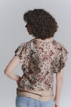 Blusa Maniche Volant Moca donna Barone firenze - 2