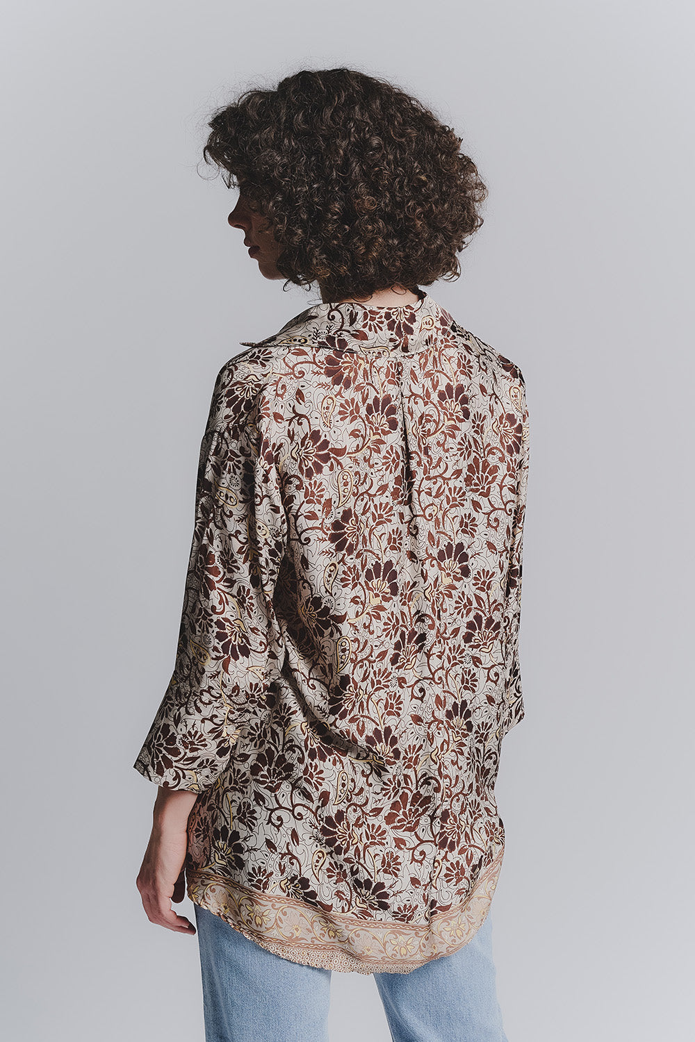 Blusa Bottoncini Moca donna Barone firenze - 2