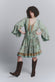 Abito Corto Gipsy Turchese Scollo a V donna Barone firenze - 2