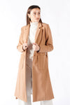Cappotto Cammello Lungo Con Cintura donna Barone firenze - 1