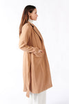 Cappotto Cammello Lungo Con Cintura donna Barone firenze - 4