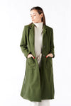 Cappotto Verde Lungo Con Cintura donna Barone firenze - 2