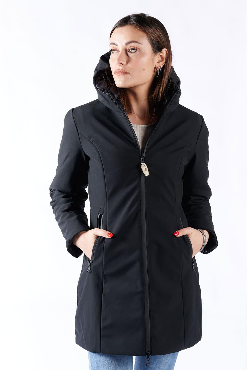 Piumino Termico Donna Lungo Nero donna Barone firenze - 3