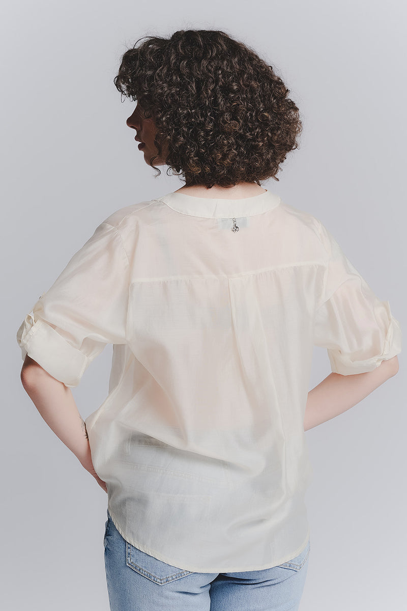 Camicia Coreana Donna Panna donna Barone firenze - 2