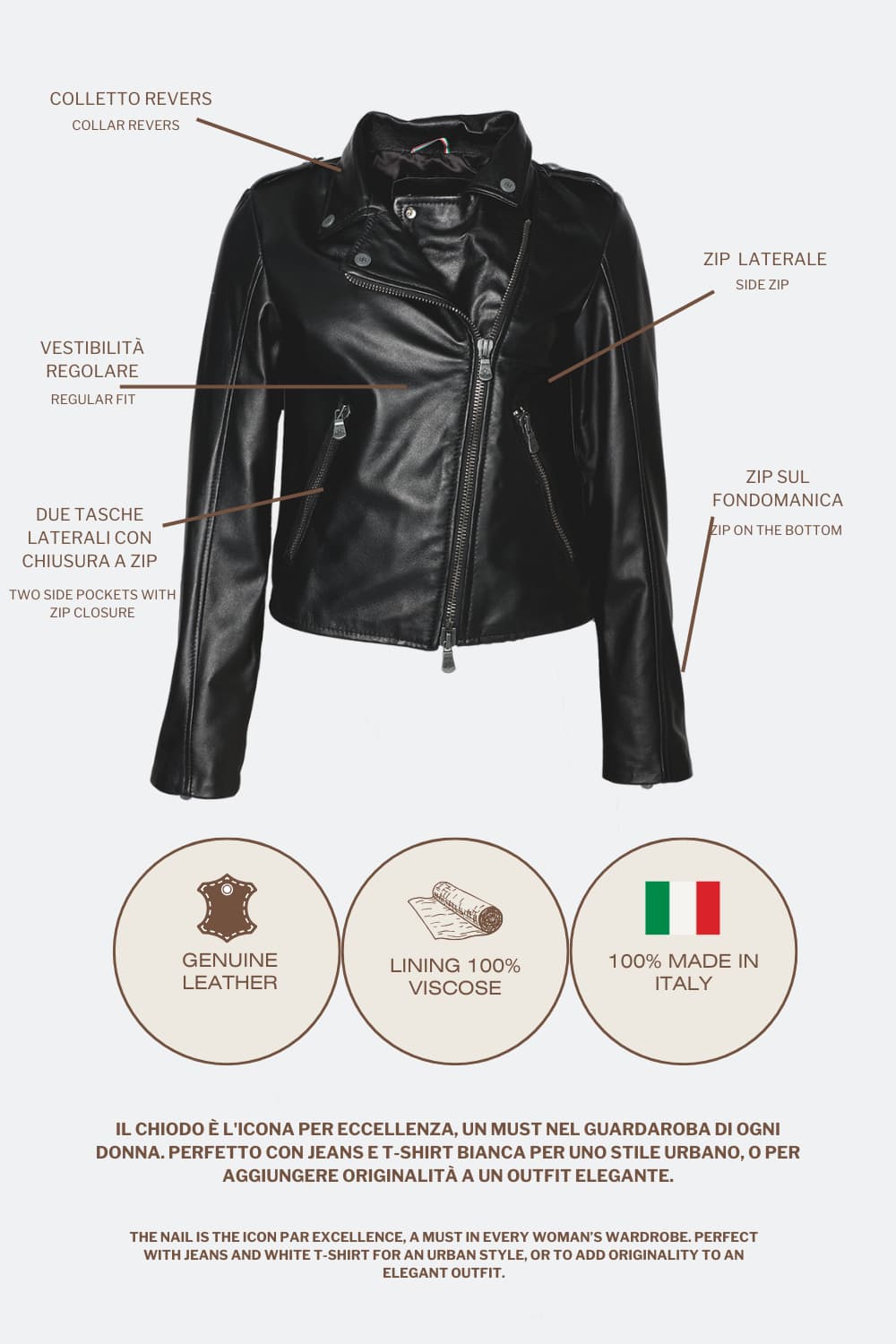 Chiodo Donna Bis Testa di moro donna Barone firenze - 8