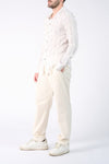Camicia Coreana Cotone Tramata  Barone firenze - 3