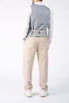 Gilet Uomo Gessato Beige uomo Barone firenze - 3