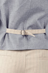 Gilet Uomo Gessato Beige uomo Barone firenze - 4