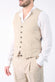 Gilet Uomo Gessato Beige uomo Barone firenze - 1