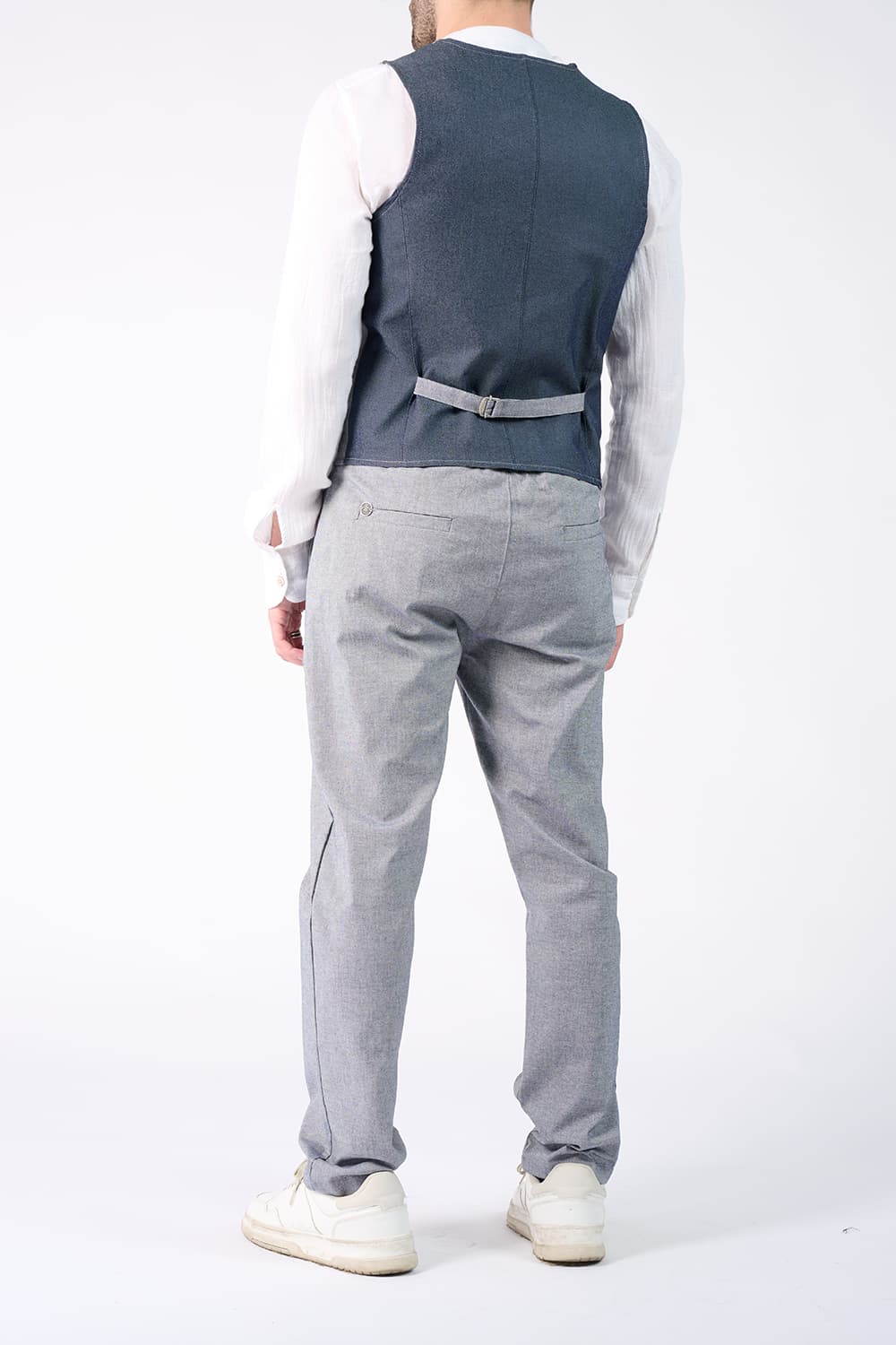 Gilet Uomo Denim uomo Barone firenze - 5