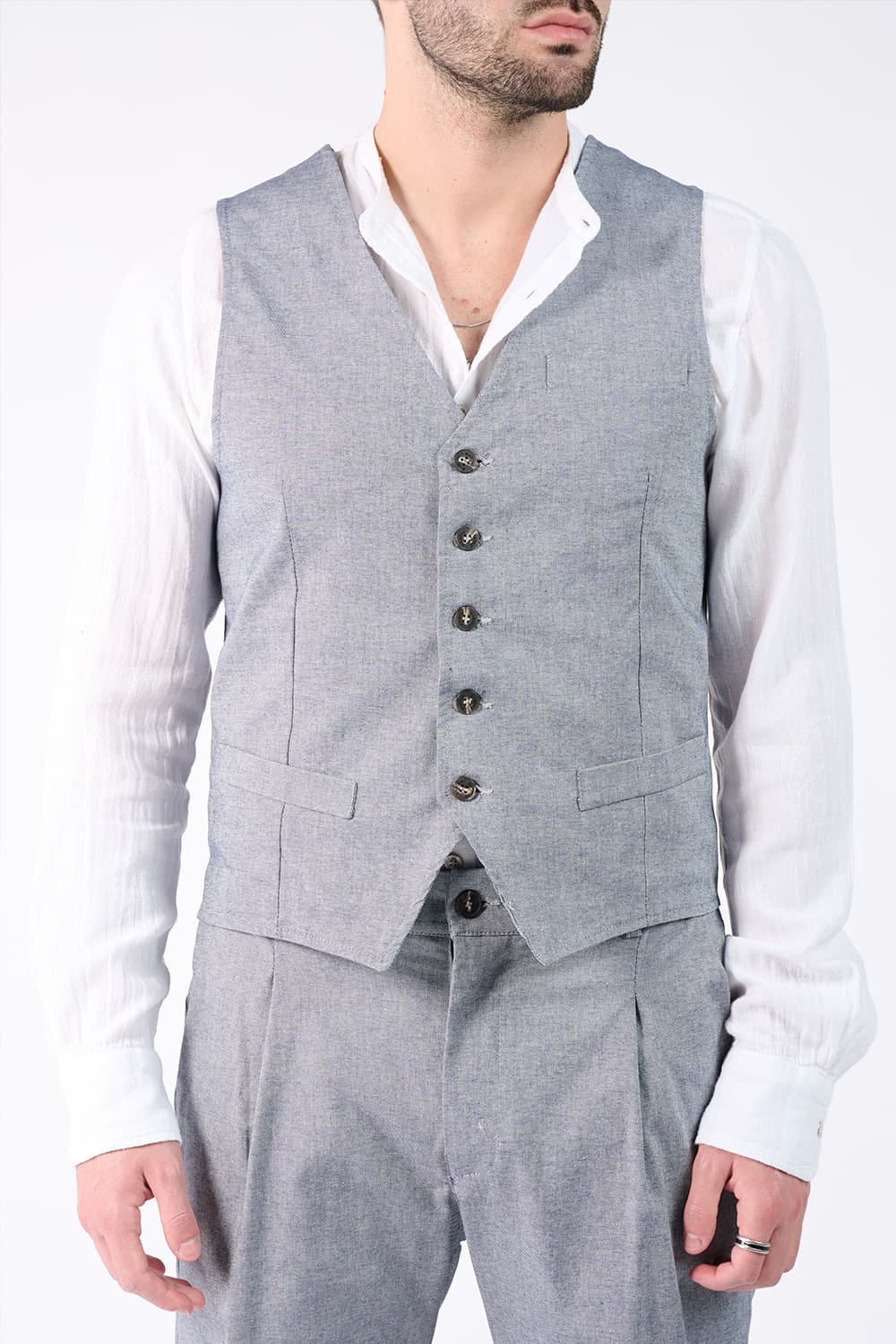 Gilet Uomo Denim uomo Barone firenze - 1