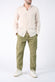 Camicia Uomo Lino Beige uomo Barone firenze - 2