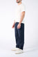 Pantaloni Lino con Elastico Blu uomo Barone firenze - 3